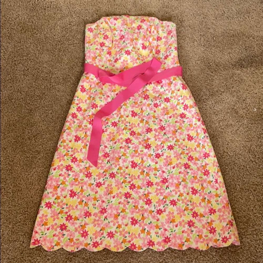 Lilly Pulitzer size 8 strapless dress